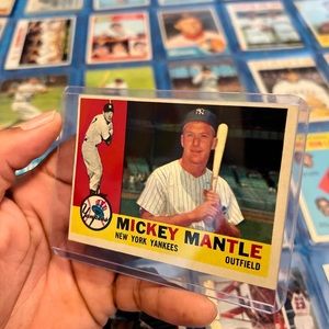 1960 Mickey Mantle card number 350